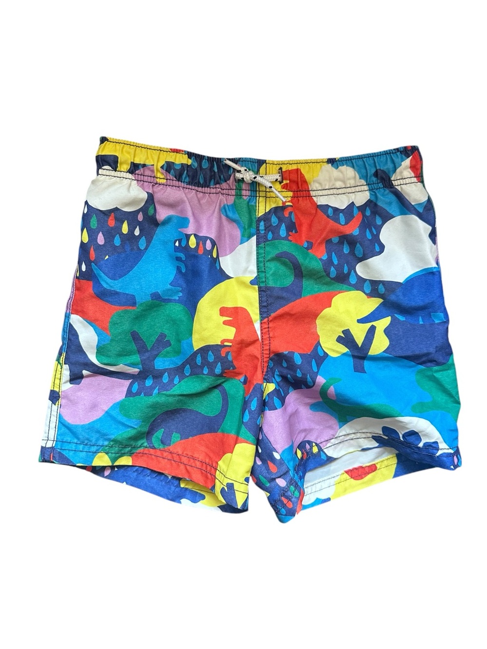 Mini Boden Swim Trunks Starboard Paintbox Dino Size 4-5